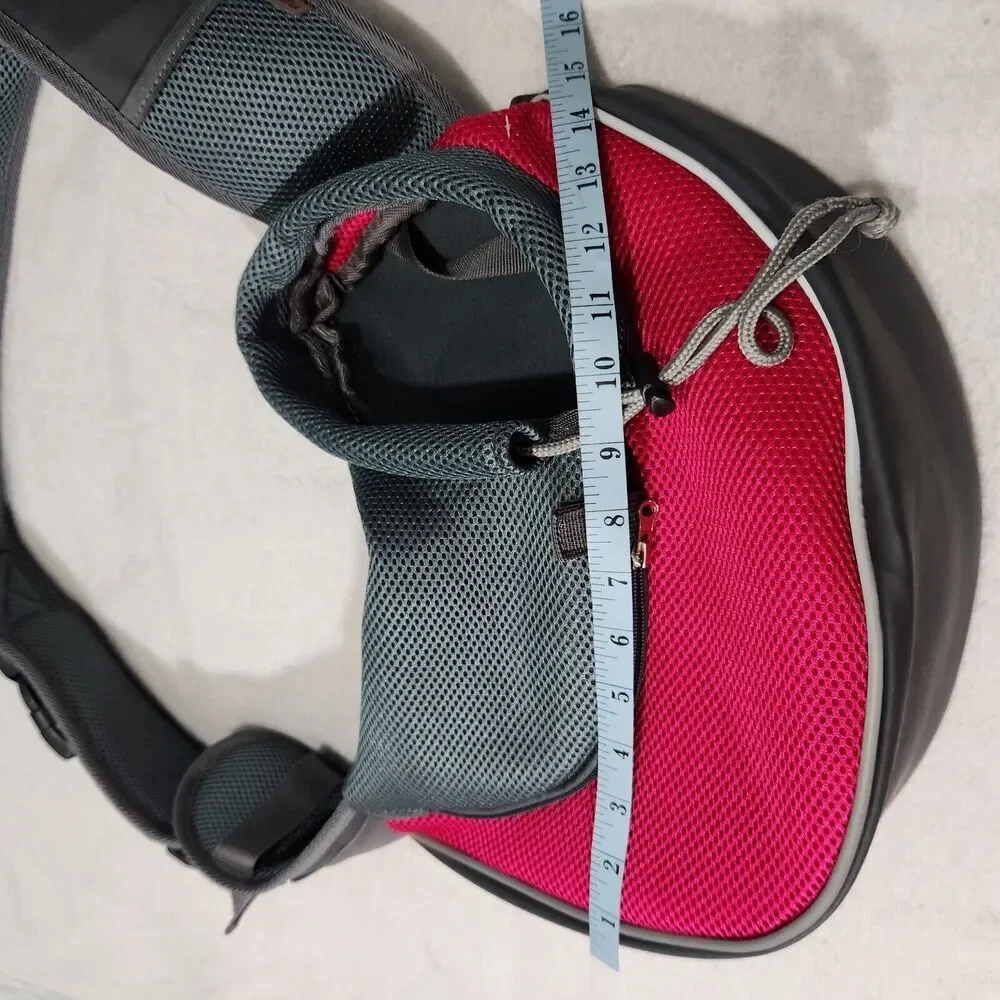 Yudodo Pet Carrier Bag Dog Cat Travel Bag Padded Strap Small Color Pink And Gray